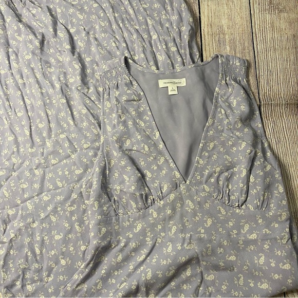 Treasure & Bond Lilac Floral Maxi Dress Purple - Picture 2 of 6